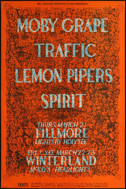 BG # 112-1 Moby Grape Fillmore Poster BG112