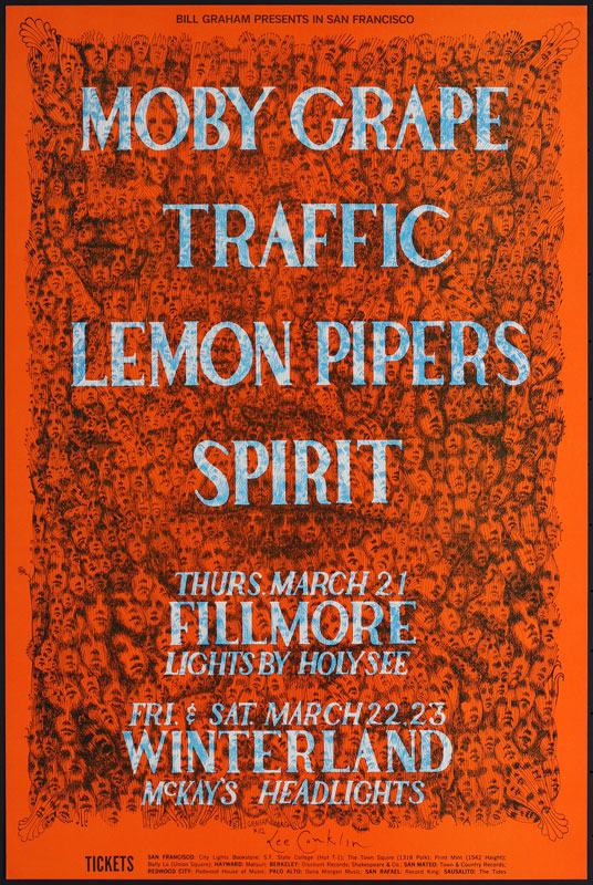 BG # 112-1 Moby Grape Fillmore Poster BG112