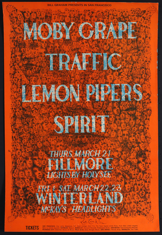 BG # 112-1 Moby Grape Fillmore Poster BG112