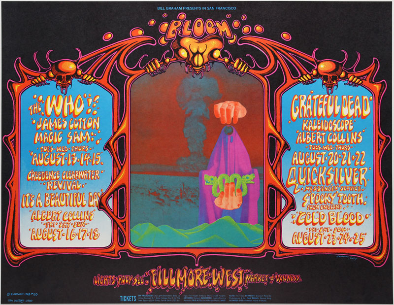 BG # 133-1 The Who Fillmore Poster BG133