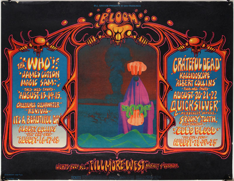 BG # 133-1 The Who Fillmore Poster BG133