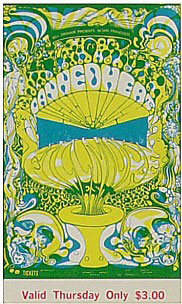 BG # 139 Canned Heat Fillmore Thursday ticket BG139
