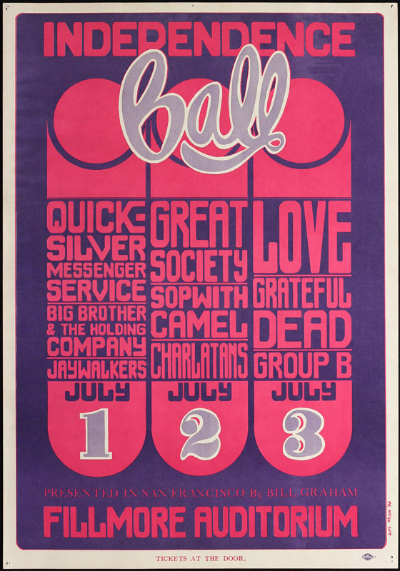 BG # 14-1 Quicksilver Messenger Service Fillmore Poster BG14