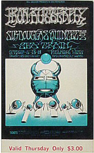 BG # 141 Iron Butterfly Fillmore Thursday ticket BG141