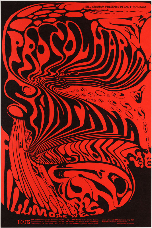 BG # 143-1 Procol Harum Fillmore Poster BG143