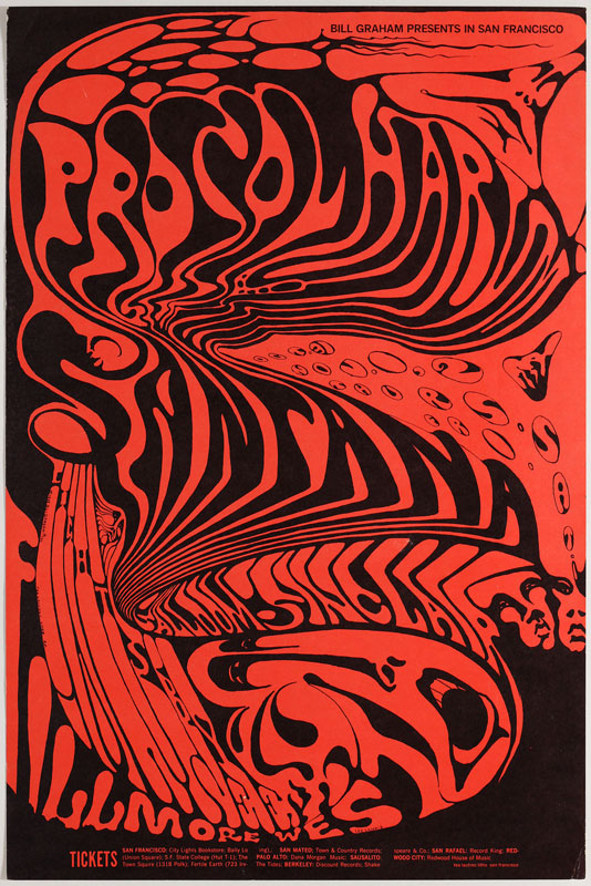 BG # 143-1 Procol Harum Fillmore Poster BG143