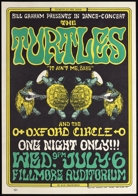 BG # 15-1 Turtles Fillmore Poster BG15