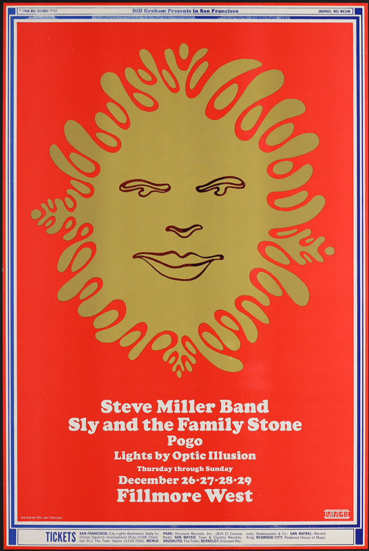 BG # 151-1 Steve Miller Band Fillmore Poster BG151