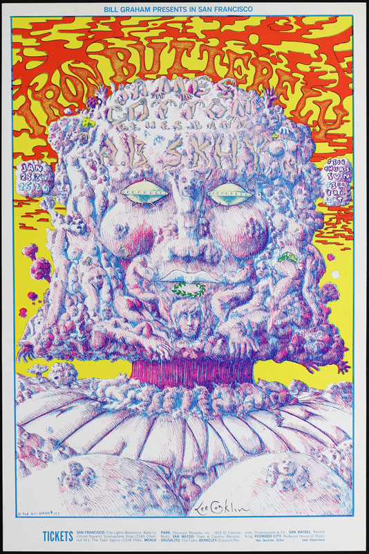 BG # 157-1 Iron Butterfly Fillmore Poster BG157