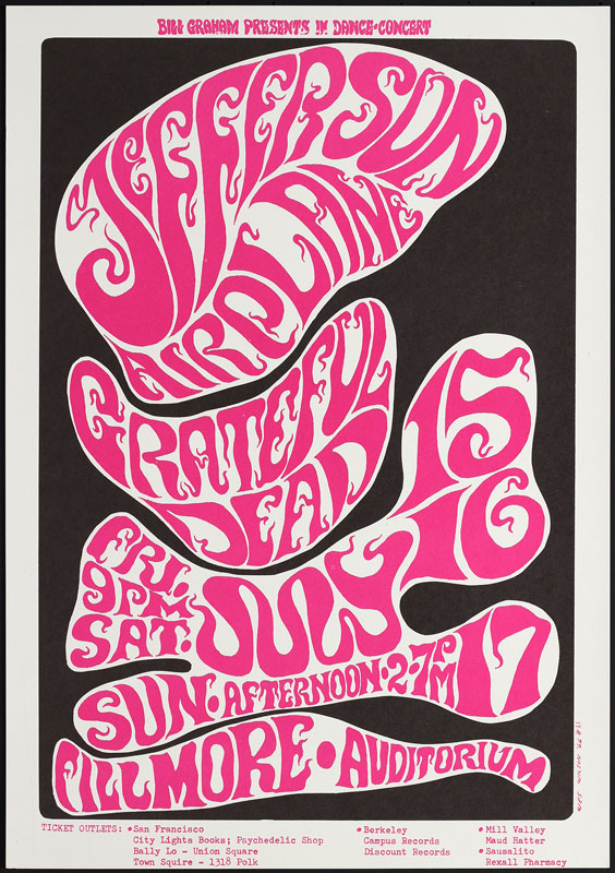 BG # 17-3 Jefferson Airplane Fillmore Poster BG17