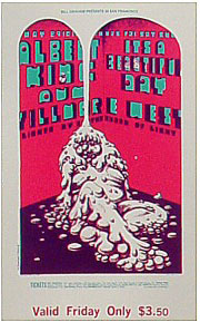 BG # 172 Albert King Fillmore Friday ticket BG172