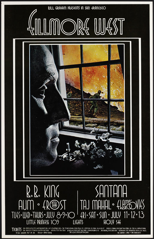 BG # 181-1 B.B. King Fillmore Poster BG181