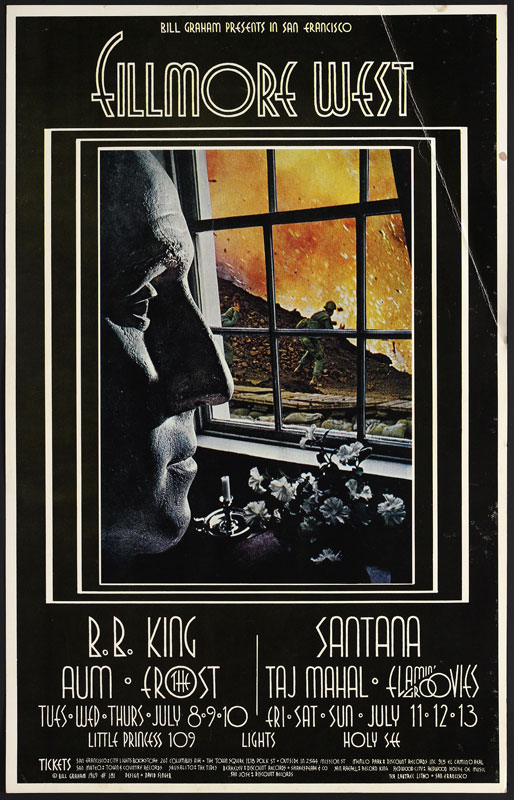 BG # 181-1 B.B. King Fillmore Poster BG181