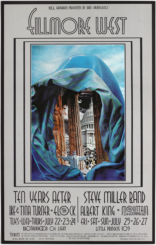 BG # 183-1 Ten Years After Fillmore Poster BG183