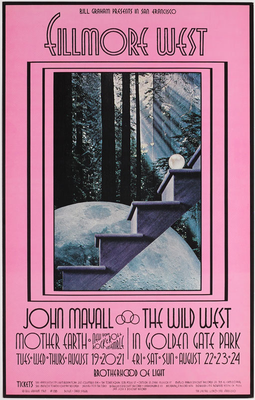 BG # 188-1 John Mayall Fillmore Poster BG188