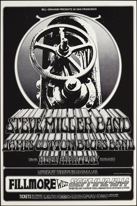 BG # 191-1 Steve Miller Band Fillmore Poster BG191