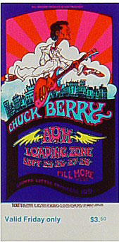 BG # 193 Chuck Berry Fillmore Friday ticket BG193