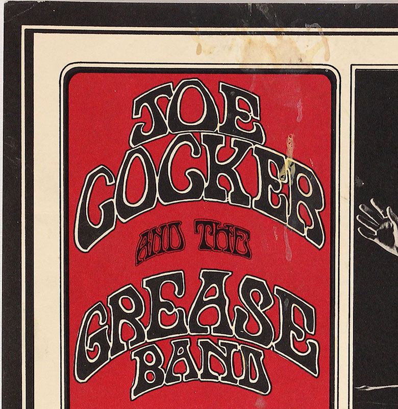 BG 1961 1969 Joe Cocker Fillmore Poster Singer and Tuten BG196 BG196