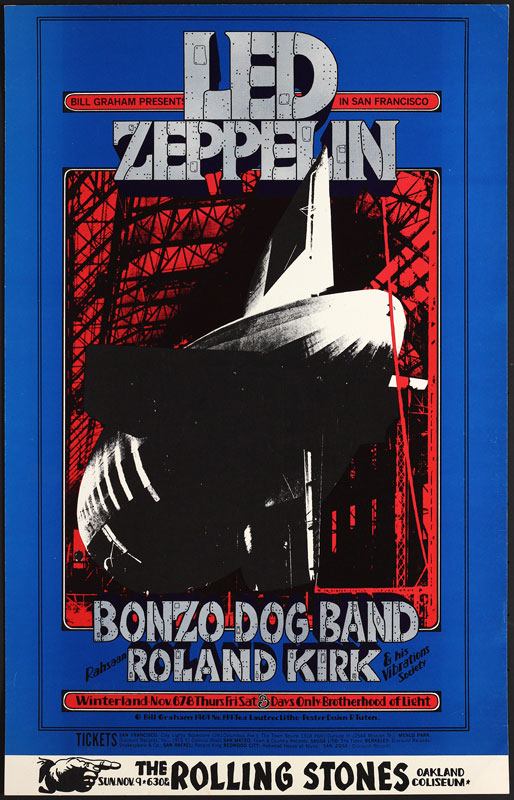 BG # 199-1 Led Zeppelin Fillmore Poster BG199