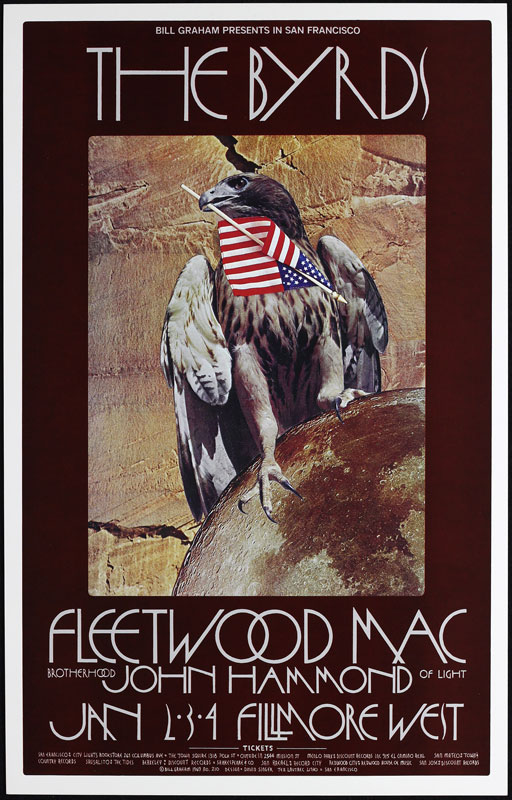 BG # 210-2 Byrds Fillmore Poster BG210