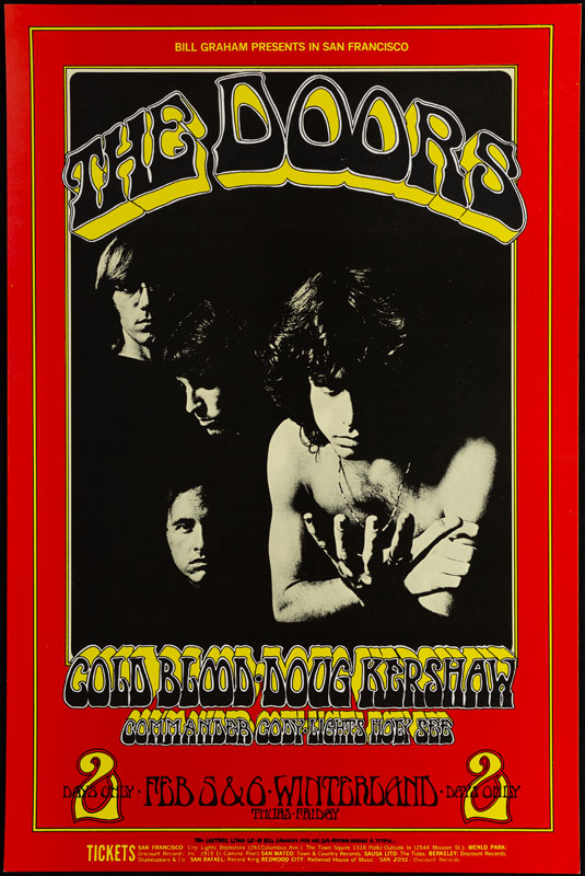 BG # 219-1 Doors Fillmore Poster BG219
