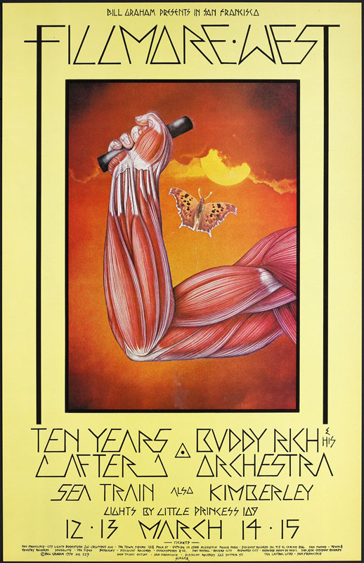 BG # 223-1 Ten Years After Fillmore Poster BG223