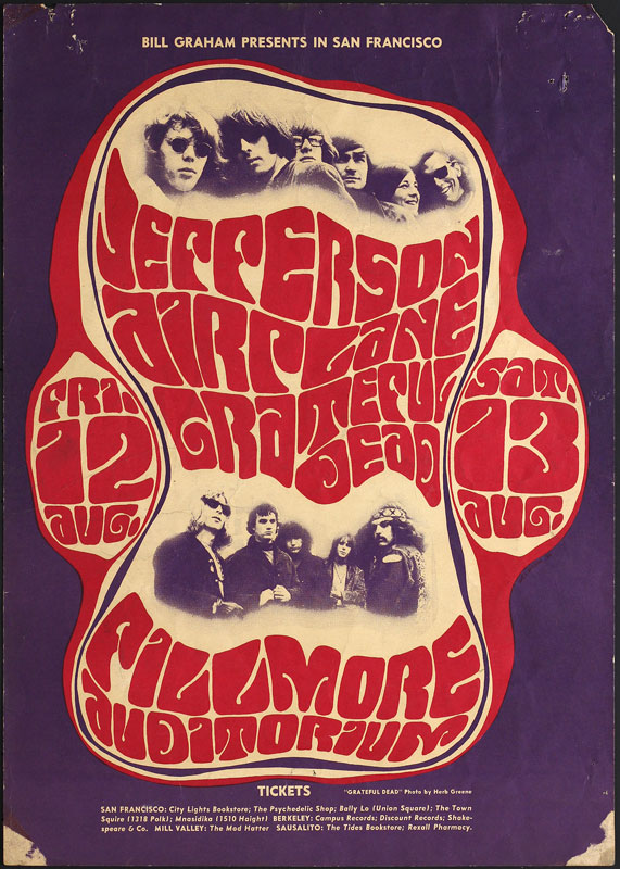 BG # 23-1 Jefferson Airplane Fillmore Poster BG23
