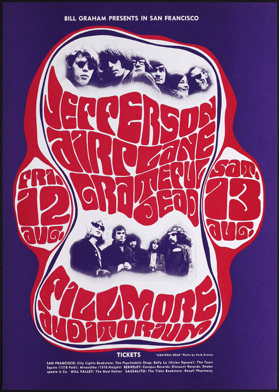 BG # 23-2 Jefferson Airplane Fillmore Poster BG23