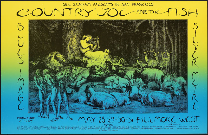 BG # 236-1 Country Joe and the Fish Fillmore Poster BG236
