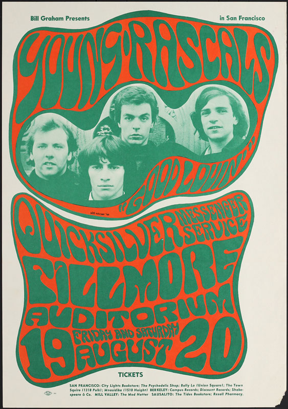 BG # 24-1 Young Rascals Fillmore Poster BG24