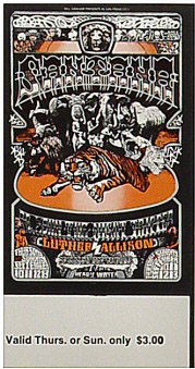 BG # 248 Santana Fillmore Thursday - Sunday ticket BG248