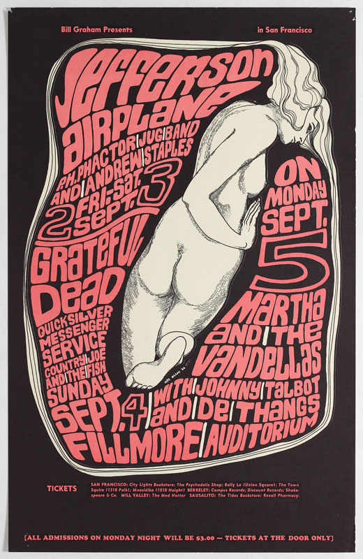 BG # 26-2 Jefferson Airplane Fillmore Poster BG26