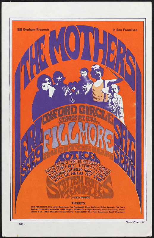 BG # 27 Mothers Fillmore Handbill BG27