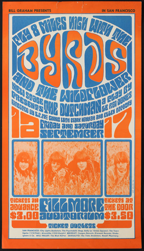 BG # 28-2 Byrds Fillmore Poster BG28
