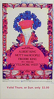 BG # 283 Albert King Fillmore Thursday - Sunday ticket BG283