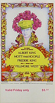 BG # 283 Albert King Fillmore Friday ticket BG283