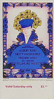 BG # 283 Albert King Fillmore Saturday ticket BG283