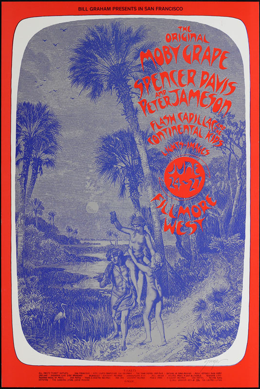 BG # 286-1 Moby Grape Fillmore Poster BG286