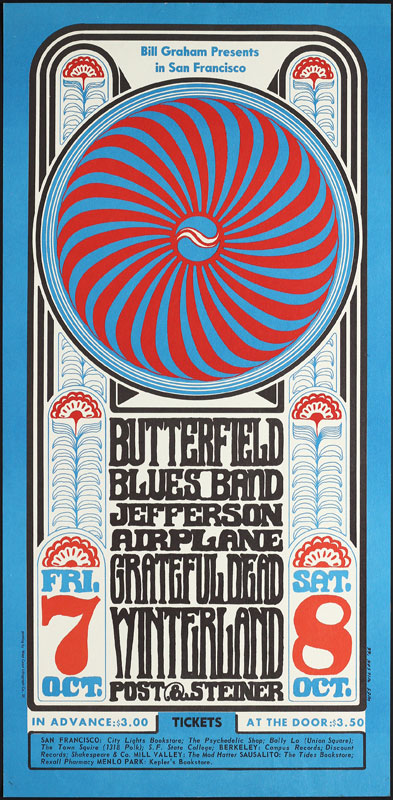 BG # 30-2 Butterfield Blues Band Fillmore Poster BG30