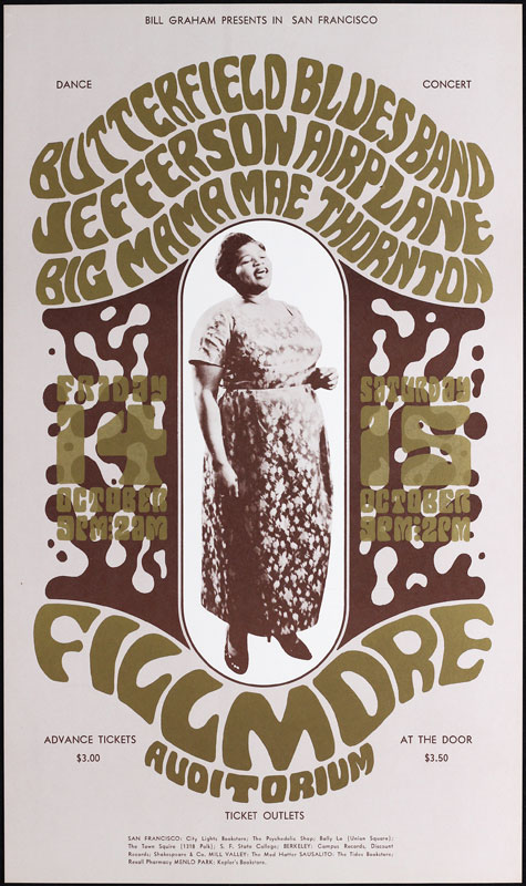BG # 31-3 Butterfield Blues Band Fillmore Poster BG31