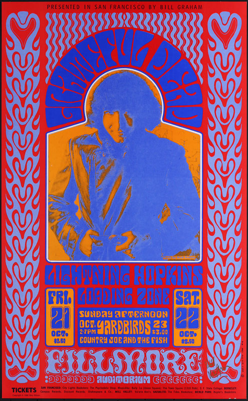 BG # 32-r Grateful Dead Fillmore Poster BG32