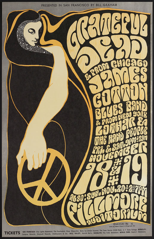 BG # 38-3 Grateful Dead Fillmore Poster BG38