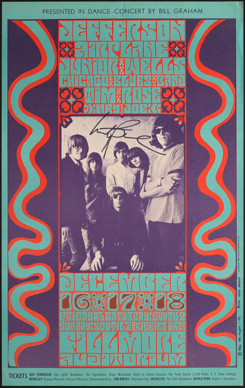 BG # 42-1 Jefferson Airplane Fillmore Poster BG42