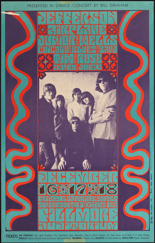 BG # 42-1 Jefferson Airplane Fillmore Poster BG42