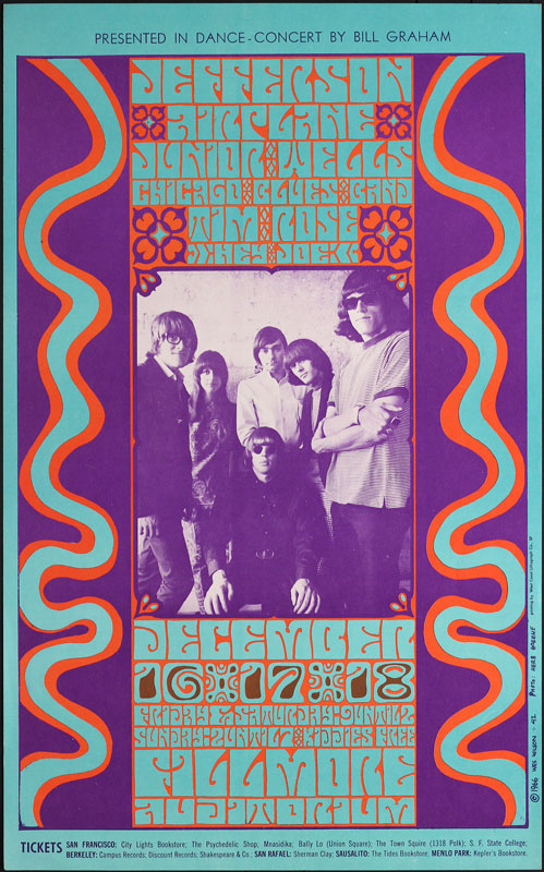 BG # 42-2 Jefferson Airplane Fillmore Poster BG42