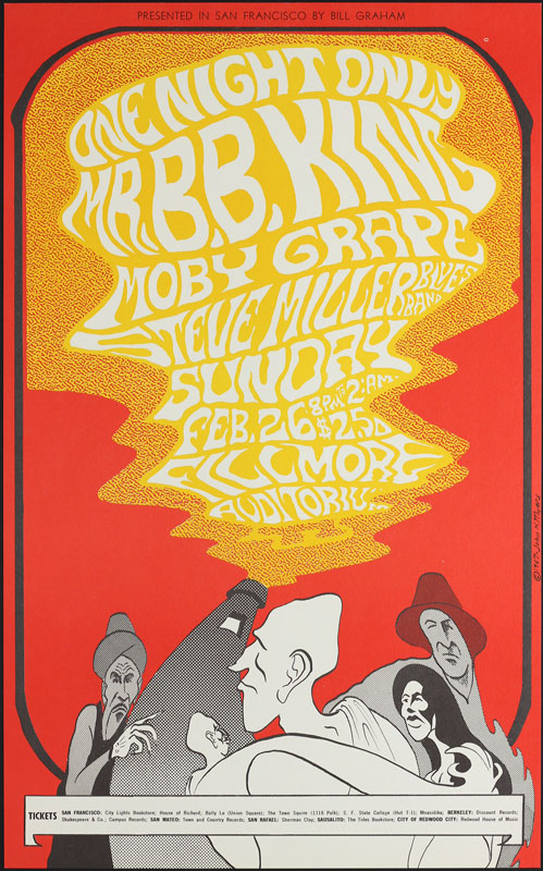 BG # 52-1 B.B. King Fillmore Poster BG52