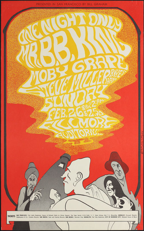 BG # 52-1 B.B. King Fillmore Poster BG52