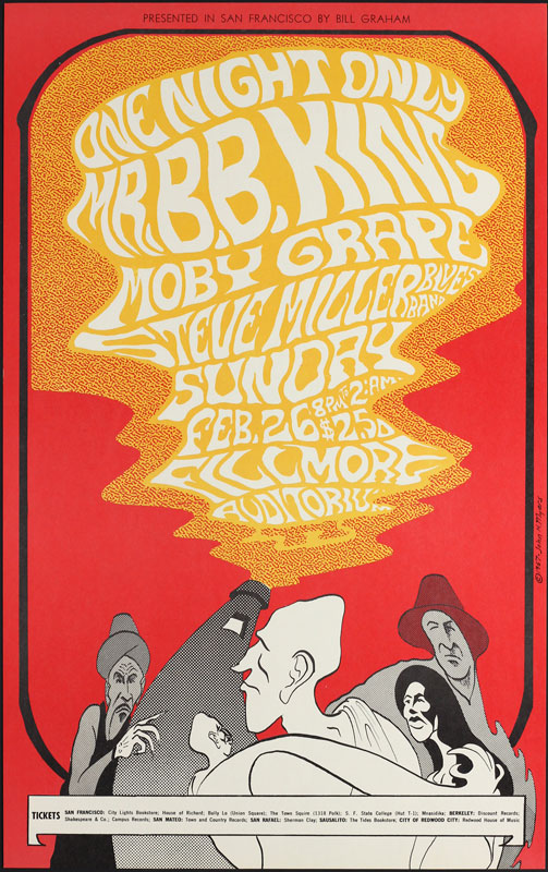 BG # 52-2 B.B. King Fillmore Poster BG52