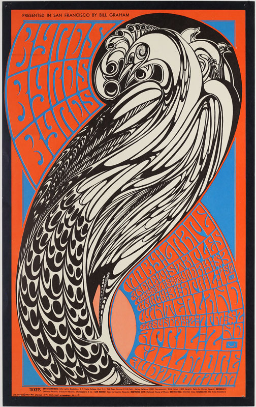 BG # 57-1 Byrds Fillmore Poster BG57