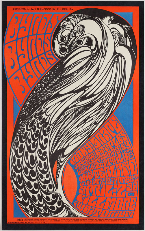 BG # 57-1 Byrds Fillmore Poster BG57
